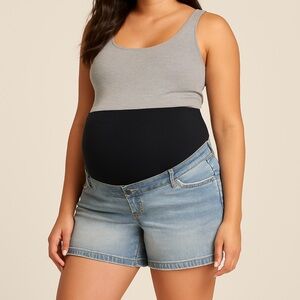 - Isabel Maternity Midi Jean Short